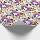 ラディアントパープルハートリーフ結婚の木 ラッピングペーパー (角)