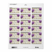 ラディアントパープルハートリーフ結婚の木 ラベル (フルシート)