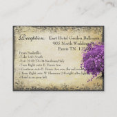 ラディアントパープルハートリーフ結婚の木 名刺 (裏面)