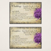 ラディアントパープルハートリーフ結婚ツリーズ (正面&裏面)