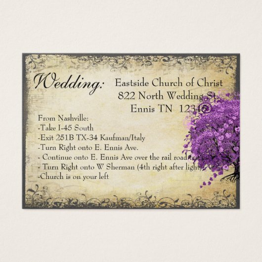 ラディアントパープルハートリーフ結婚ツリーズ (正面)