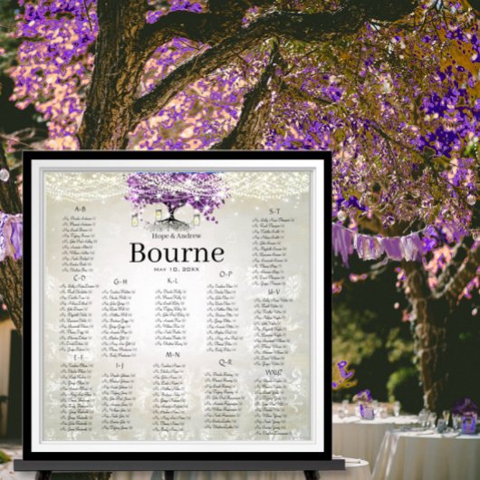 ラディアントパープルメイソンジャンプルホタルハートリーフの木 ポスター