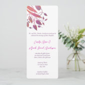 ラディアントパープル結婚式招待状 招待状 (スタンド正面)