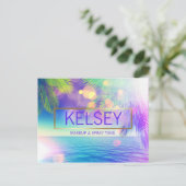 ラディアントパームツリーはがき ポストカード (スタンド正面)