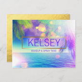 ラディアントパームツリーはがき ポストカード (正面/裏面)