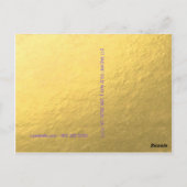 ラディアントパームツリーはがき ポストカード (裏面)