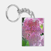 ラディアントピンク紫陽花ピンク花嫁 キーホルダー (正面左)