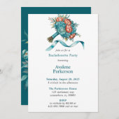 ラディアントピーオンブーケバチェロレッテ 招待状 (正面/裏面)