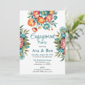 ラディアントピーオンブーケ婚約パーティ 招待状 (スタンド正面)