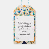 🦚ラディアントピーコックディワリ恵み ギフトタグ (裏面)