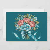 ラディアントピーニーブーケリハーサルディナー 招待状 (裏面)