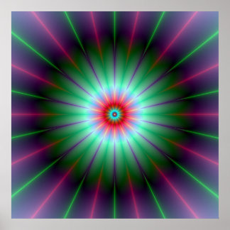 ラディアントフラワーポスター ポスター