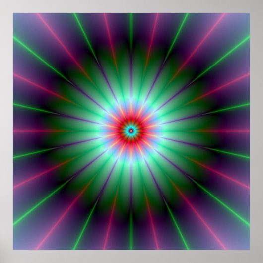 ラディアントフラワーポスター ポスター (正面)