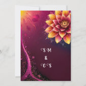 ラディアントフローラエレガンス – ウェディングパーティー 招待状 (裏面)