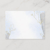 ラディアントブルーの植物の願い井戸結婚の エンクロージャーカード (裏面)