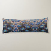 ラディアントブルーチコリーエレガンス – 3Dフローラ ボディピロー (裏面)