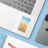 ラディアントブルームひまわり シール (ノートパソコンとiPhone)
