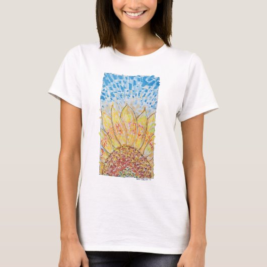 ラディアントブルームひまわり Tシャツ (正面)