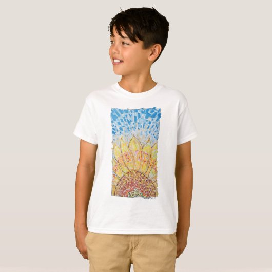 ラディアントブルームひまわり Tシャツ (正面フル)
