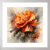 ラディアントベゴニア開花 ポスター (正面)