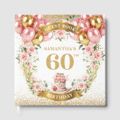 ラディアントボホ60th誕生日ゲストブック開花テーマ ゲストブック (正面)
