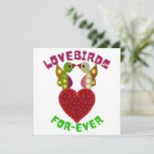 ラディアントラブバーズハートデザイン  招待状 (スタンド正面)