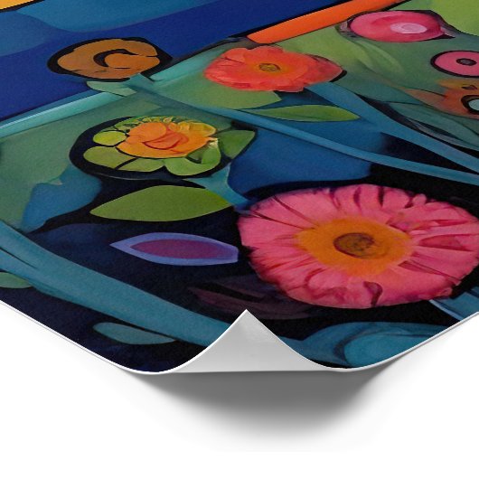 ラディアントレジデンスフローラの白熱［赤熱］光を放つ交響曲 ポスター (角)