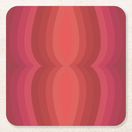 ラディアントレッズカーニバルファンハウスディスト鏡 スクエアペーパーコースター (正面)