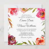 ラディアントロマンススクエアウェディング 招待状 (正面)