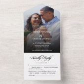 ラディアントロマンス結婚写真 オールインワン招待状 (内側)