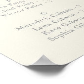 ラディアントワイルドフラワーアルファベット座席表 ポスター (角)