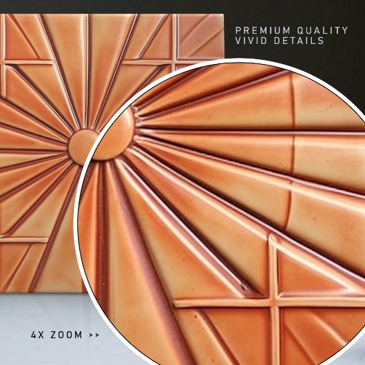 ラディアント日が差すことウォームテラコッタ タイル