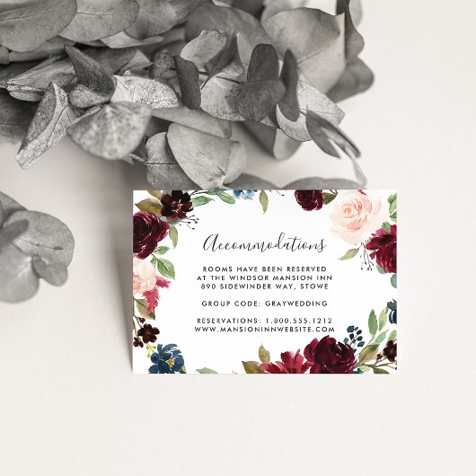 ラディアント結婚開花ズホテルアコモデーションカード エンクロージャーカード