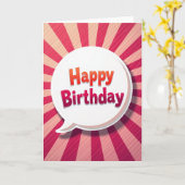 ラディアント誕生日メッセージカード カード (黄色い花)