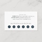 ラディアント開花ネイビー&ブルゴーニュフローラ ロイヤリティカード (裏面)