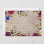 ラディアント開花結婚メイソンJARの感謝の写真 サンキューカード (裏面)