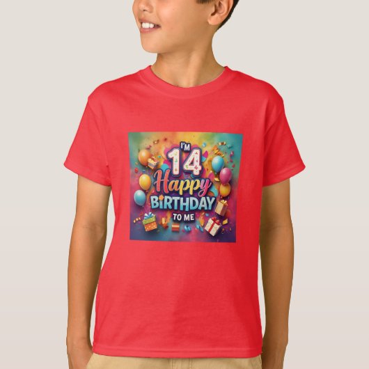 ラディアント14誕生祝いボーイズ Tシャツ (正面)