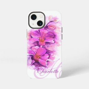 ラディアント・オーキッドの芸術的な花柄iPhoneケース iPhone 13 Miniケース