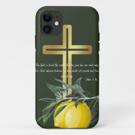 ラディアント ブレッシングス: レモンとグリーンのクリスチャンケース iPhone 11 ケース