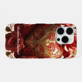 "ラディアント・ローズ・エレガンス" iPhoneケース (裏面横)