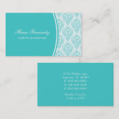 ラディアントGlam名刺,ターコイズ 名刺 (正面/裏面)