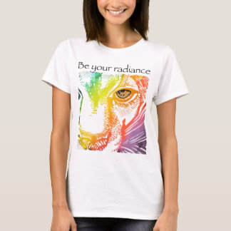 ラディアンライオンの虹の動物 Tシャツ