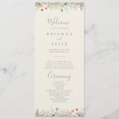 ラディア数々のカラー野花結婚式 プログラム (正面)