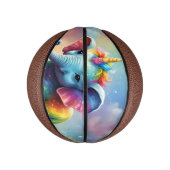 ラディア疑問に思ント:レインボーベビーユニコーン象 ミニバスケットボール (縦)