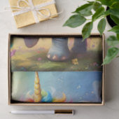 ラディア疑問に思ント:レインボーベビーユニコーン象 薄葉紙 (ギフト)