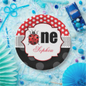 ラディエレガントバグ第1誕生日パーソナライズされた ペーパープレート (パーティー)