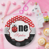 ラディエレガントバグ第1誕生日パーソナライズされた ペーパープレート (パーティー)