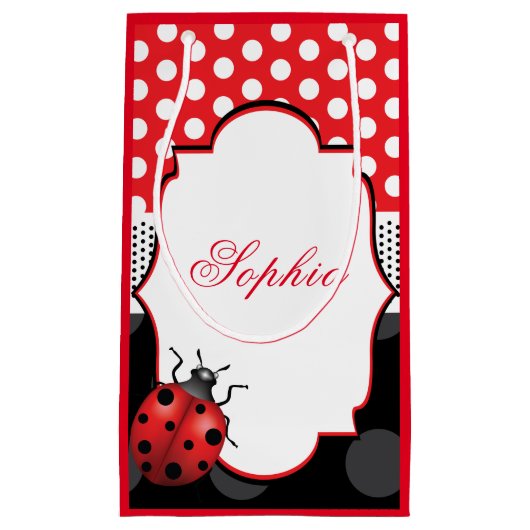 ラディエレガントバパーソナライズされたグ スモールペーパーバッグ (正面)