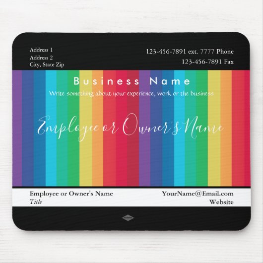 ラディエントカラーギフトプロモーションマウスパッド マウスパッド (正面)