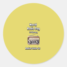 ラディオスは我々を団結させる。World Radio Day(WRD)。 ラウンドシール